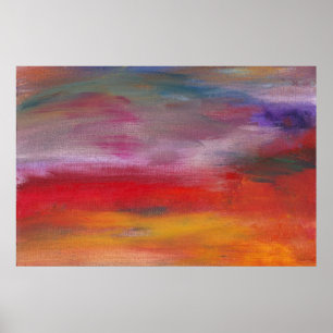 Abstract - Guash & Acrylic - Pleasant Dreams Poster