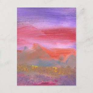 Abstract - Guash - Lovely meadows 1 of 2 Postcard