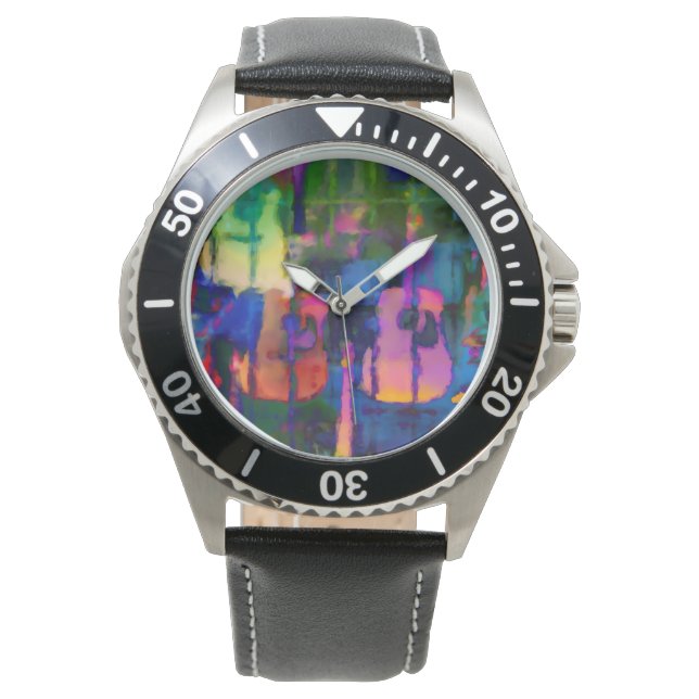 Abstract Guitar Design Watch (Front)