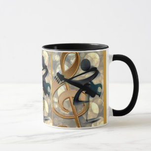 Abstract Guitar Music Mug