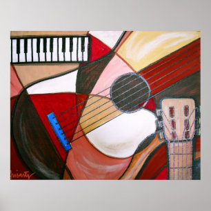ABSTRACT GUITAR POSTER