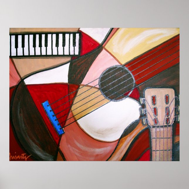 ABSTRACT GUITAR POSTER (Front)