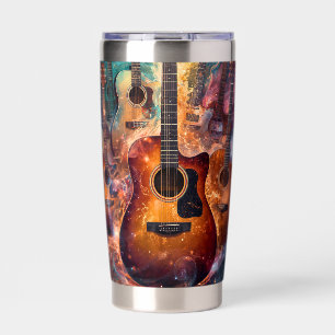✨Abstract Guitar Symphony Music Artwork Insulated Tumbler