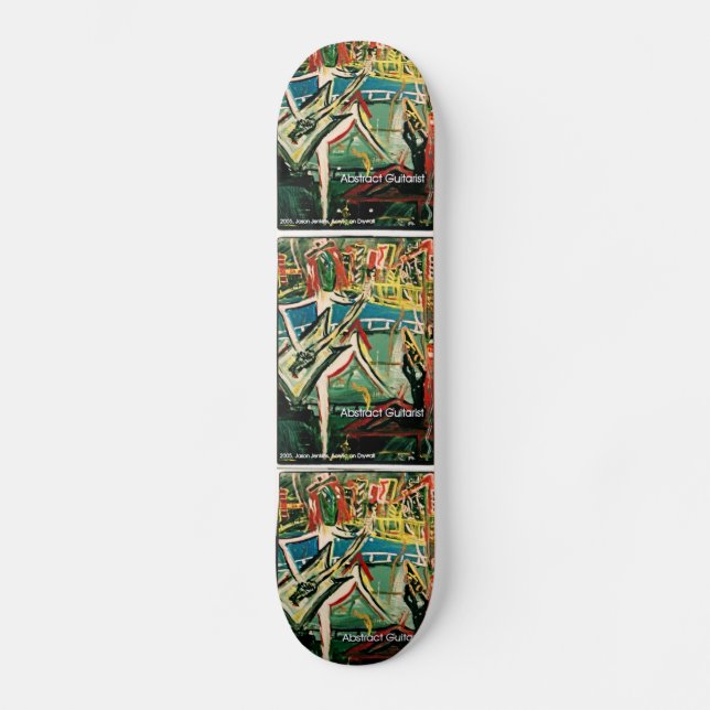 ABSTRACT GUITARIST I SKATEBOARD (Front)