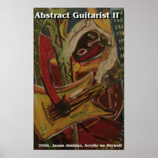 Abstract Guitarist II Poster