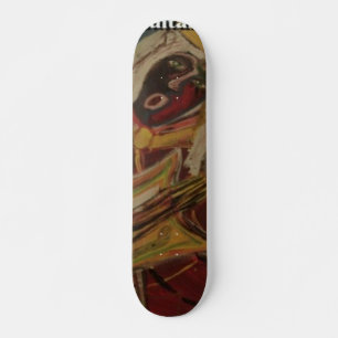 Abstract Guitarist II Skateboard
