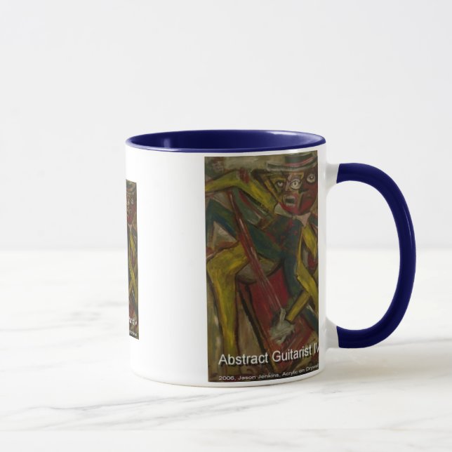 abstract guitarist IV Mug (Right)