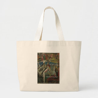 abstract guitarist large tote bag