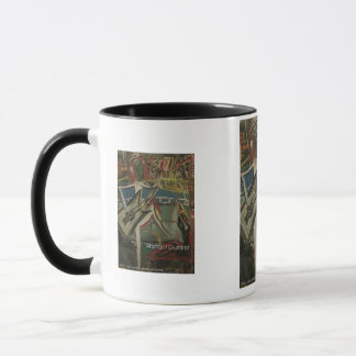 abstract guitarist mug