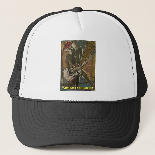 abstract guitarist V Trucker Hat (Front)