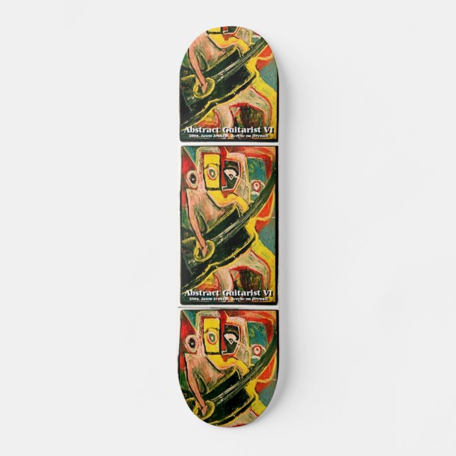 ABSTRACT GUITARIST VI SKATEBOARD (Front)