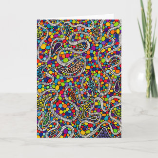 Abstract Gumball Factory Art Design Greeting Card