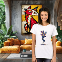 Abstract Gymnast | Fluid Ink Watercolor Motion Art