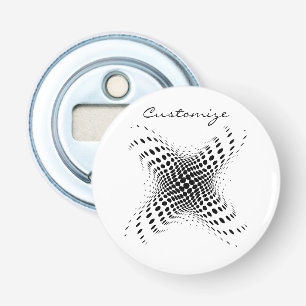 Abstract Half-tone Circle X's Thunder_Cove Bottle Opener