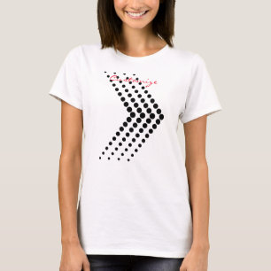 Abstract Half-tone Circle Zigzag Chevron T-Shirt
