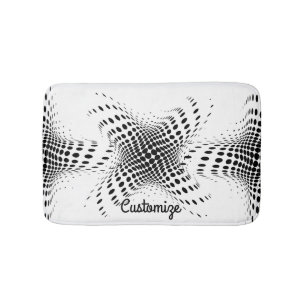 Abstract Half-tone Circles X Thunder_Cove Bath Mat