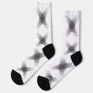Abstract Half-tone Circles X Thunder_Cove Socks