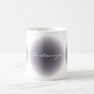 Abstract Half-tone Pulsating Circle Thunder_Cove Coffee Mug