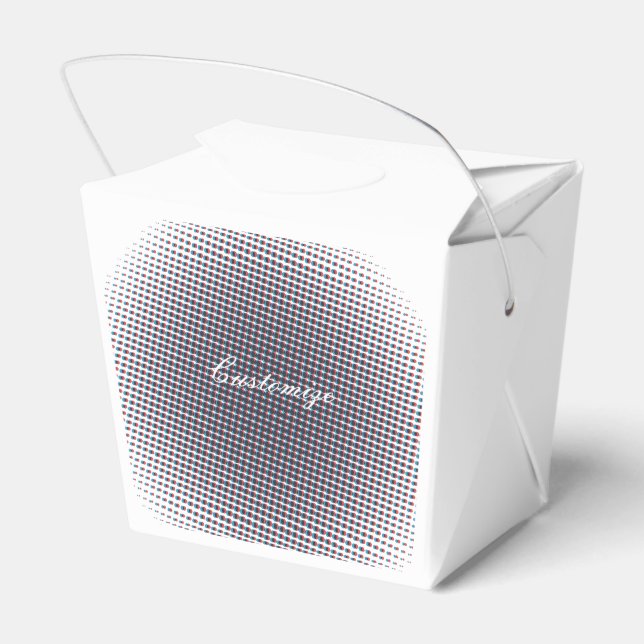 Abstract Half-tone Pulsating Circle Thunder_Cove Favour Box (Back Side)