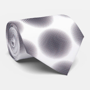 Abstract Half-tone Pulsating Circle Thunder_Cove Tie