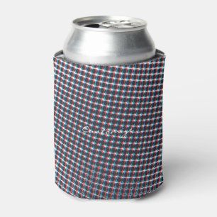 Abstract Half-tone Pulsating Circles Thunder_Cove Can Cooler