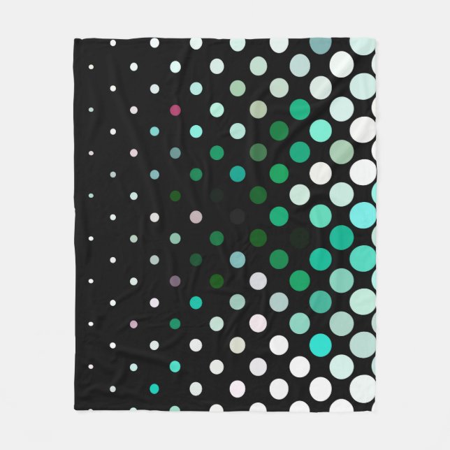 Abstract halftone background pattern. Geometric co Fleece Blanket (Front)