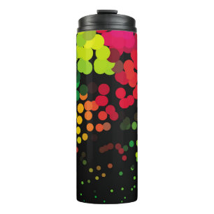 Abstract halftone background pattern. Geometric co Thermal Tumbler