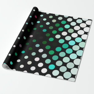 Abstract halftone background pattern. Geometric co Wrapping Paper