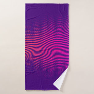 Abstract halftone gradient. vibrant background, wi bath towel