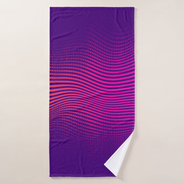 Abstract halftone gradient. vibrant background, wi bath towel (Bath Towel)