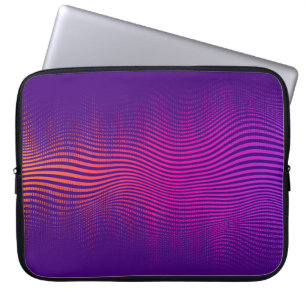 Abstract halftone gradient. vibrant background, wi laptop sleeve