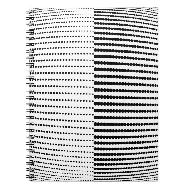 Abstract halftone pattern. Vintage halftone dots b Notebook (Front)
