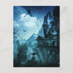 Abstract Halloween Backgrounds Postcard