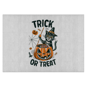 Abstract Halloween Cat Cutting Board