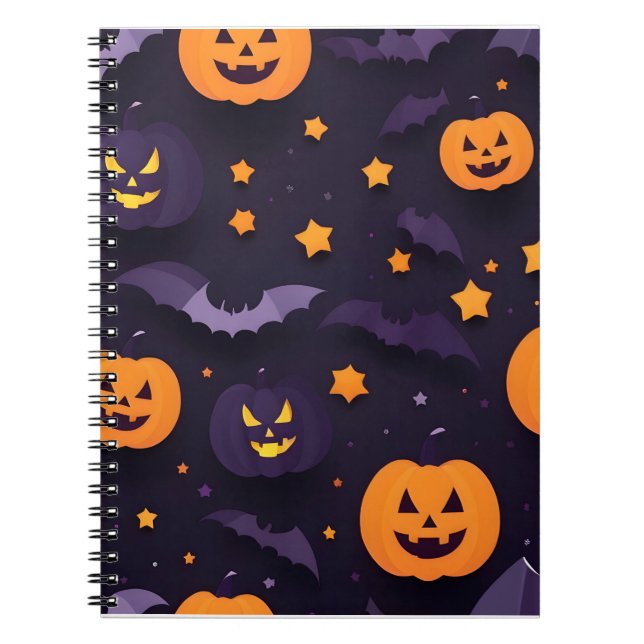 Abstract Halloween design Notebook (Front)