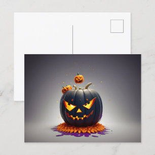 Abstract Halloween design Postcard