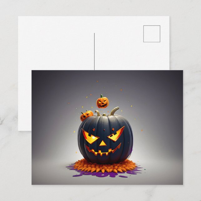 Abstract Halloween design Postcard (Front/Back)