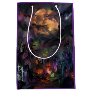 Abstract Halloween Medium Gift Bag
