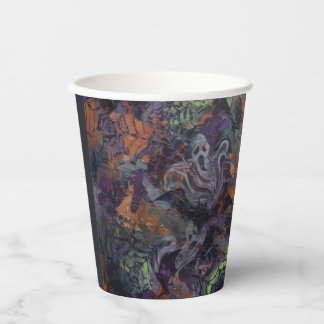 Abstract Halloween Paper Cups