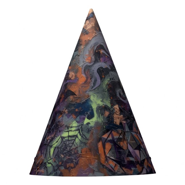 Abstract Halloween Party Hat (Front)