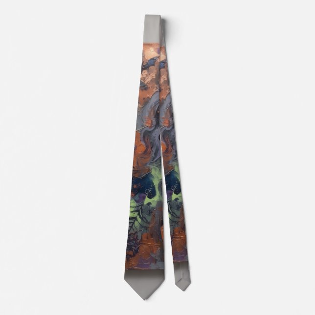 Abstract Halloween Tie (Front)