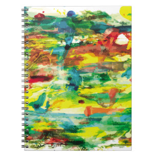  abstract hand draw oil painting composition. colo notebook