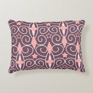 Abstract Hand Drawing Ornamental Geometric Shapes Decorative Cushion