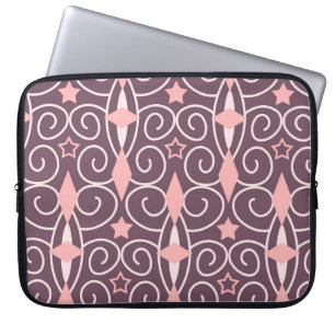 Abstract Hand Drawing Ornamental Geometric Shapes Laptop Sleeve