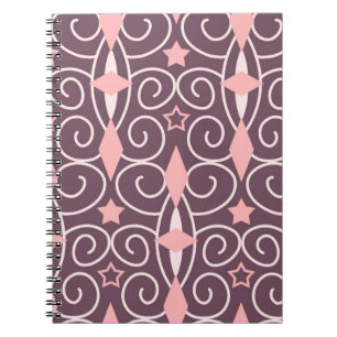 Abstract Hand Drawing Ornamental Geometric Shapes Notebook