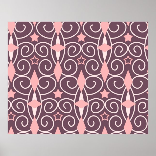 Abstract Hand Drawing Ornamental Geometric Shapes  Poster (Front)