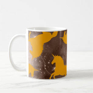 Abstract Hand Drawing Unicorn Horses Seamless Patt Coffee Mug
