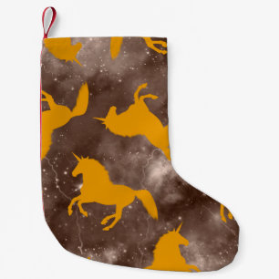 Abstract Hand Drawing Unicorn Horses Seamless Patt Small Christmas Stocking