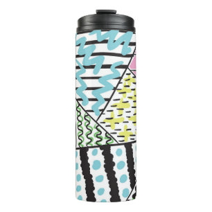Abstract hand drawn background 3 thermal tumbler