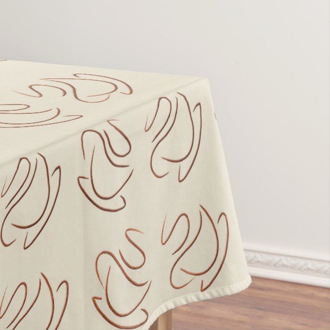 abstract hand-drawn coffee pattern tablecloth (In Situ)